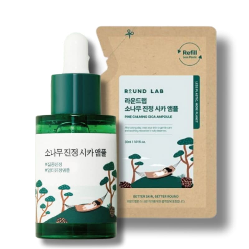 [詰め替えプレゼントセット]松の木 鎮静 シカ アンプル 30ml+詰め替え 30ml 低刺激 ニキビ肌の鎮静効果