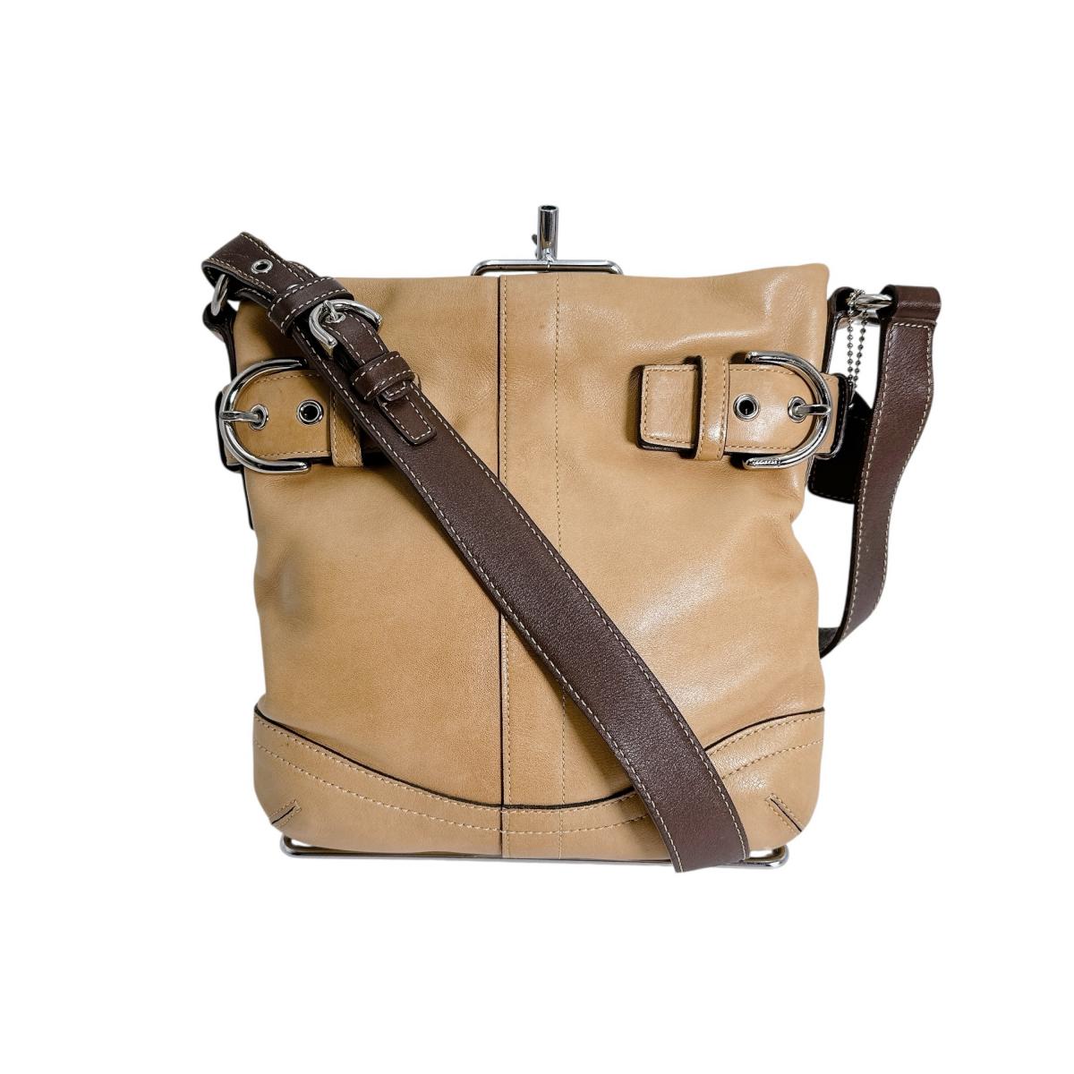 J05S-3594 ロングショルダー 無地 斜めがけ ブラウン