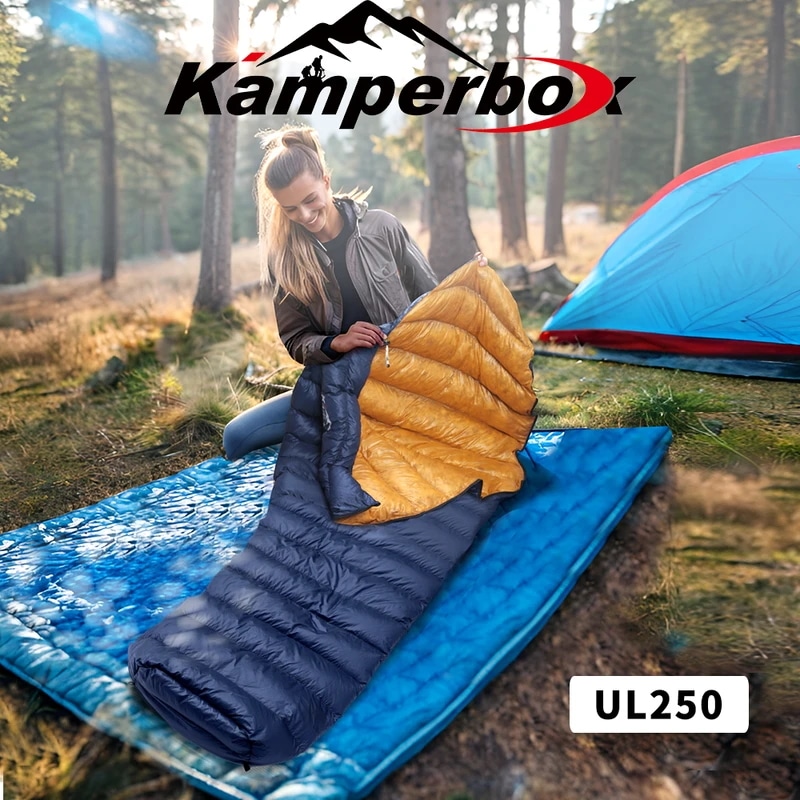 Kamperbox超軽量ダウン寝袋アウトドアキャンプul250