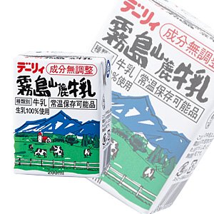 即日発送 南日本酪農協同 デーリィ 霧島山麓牛乳200ml紙パック×24本入×（2ケース）