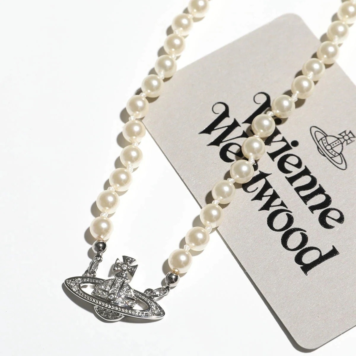 Vivienne Westwood ヴィヴィアンウエストウッド ネックレス MAN MINI BAS RELIEF PEARL 63010100 レディース パ
