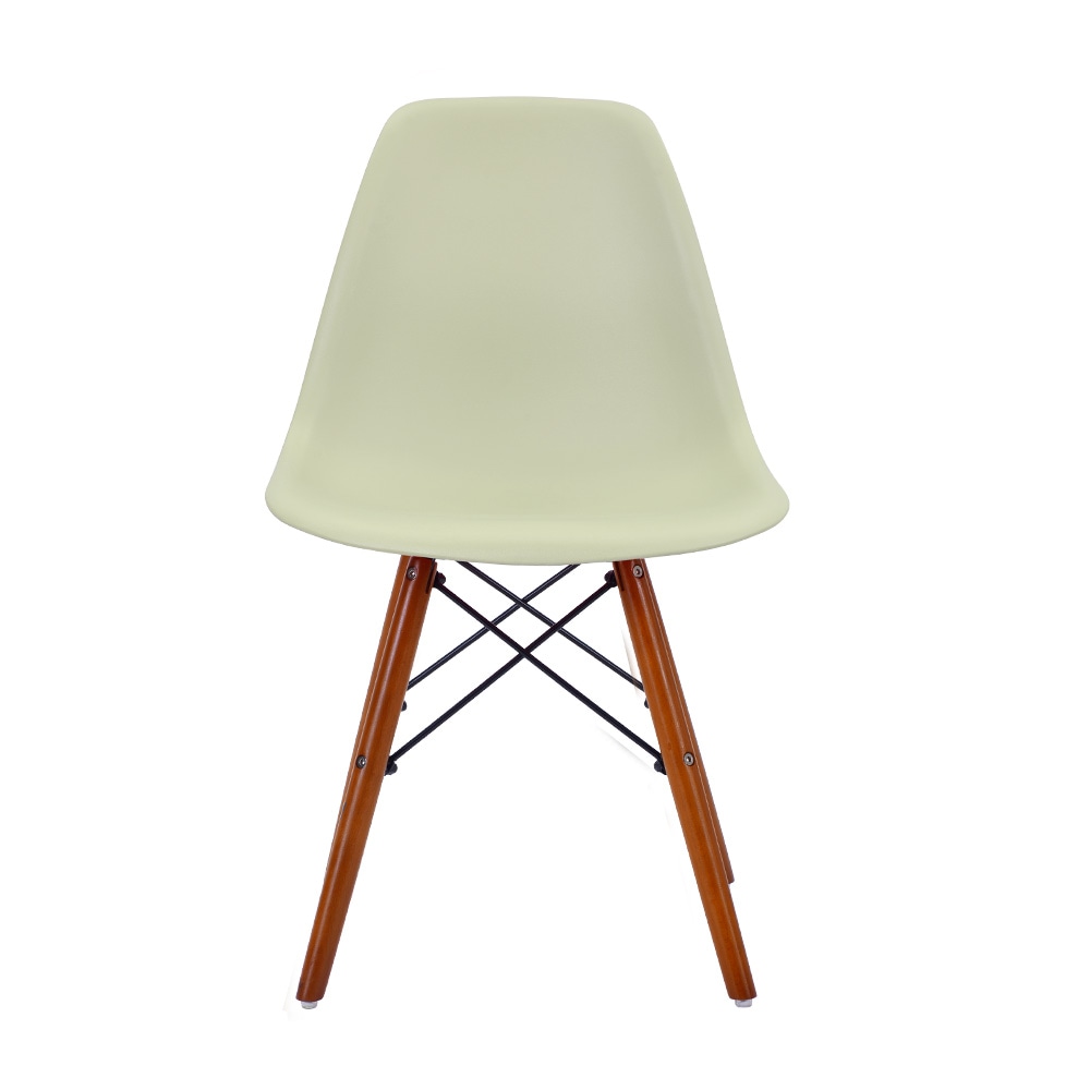 【国内発送】1738【4脚セット】【ライトグリーン座面＆ブラウン脚】イームズチェア リプロダクト ダイニングチェア ダイニングチェアー イームズチェア DSW eames イームズ チェアー DSW