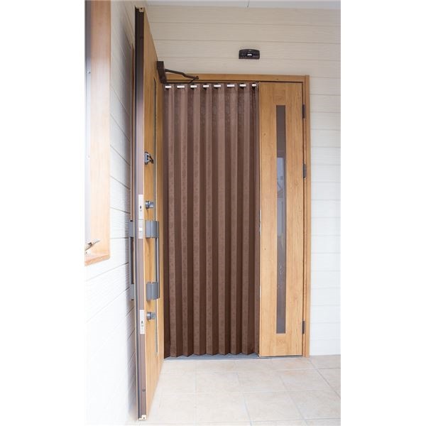 ワイド幅パタパタアコーディオンカーテン Bブラウン 200cm丈 5,670円