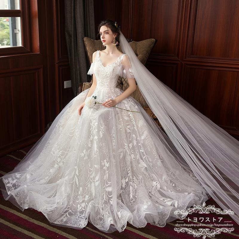 ウエディングドレス 安い 花嫁 ドレス 二次会 ウェディングドレス プリンセス 結婚式 披露宴 ブライダル ロングドレス エンパイア シンプルドレス wedding dress 8,986円