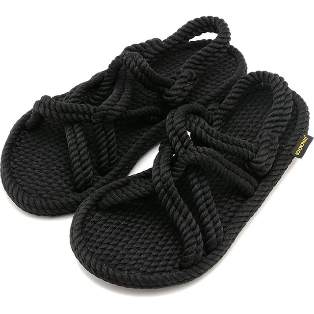 ボホノマド BOHONOMAD ビーガンロープサンダル ボドルム ナロー幅 [BOH00003] BODRUM レディース 靴 サスティナブル フラットサンダル ブラック 正規取扱店