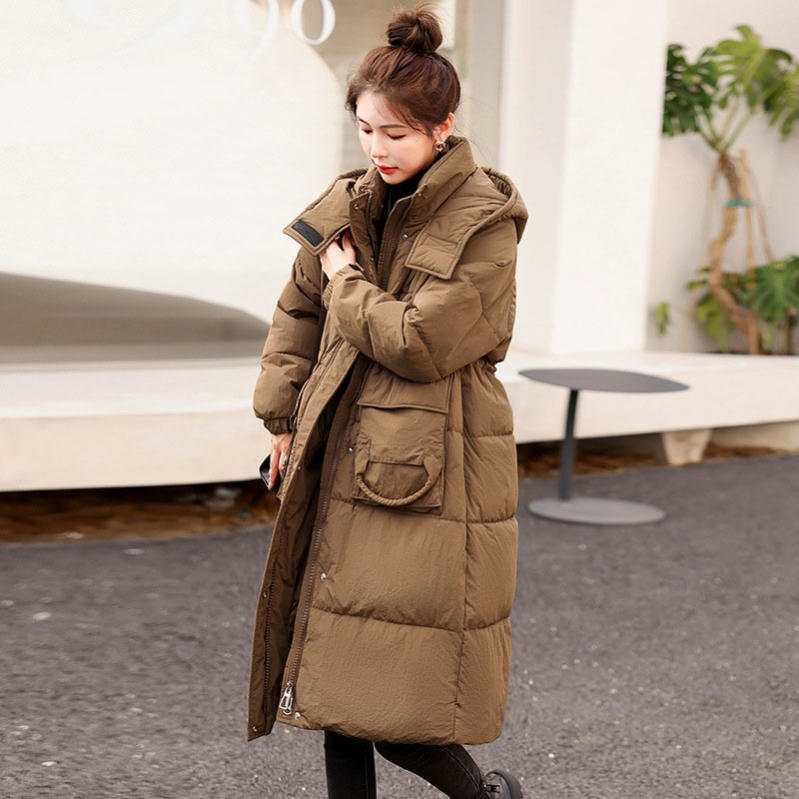 ダウンコート レディース ロング 秋冬 中綿 厚手 防寒 おしゃれ 大きいサイズ フード付き 無地 厚手 防風 保温 レディース 大きいサイズ フード付き おしゃれ OceanMap