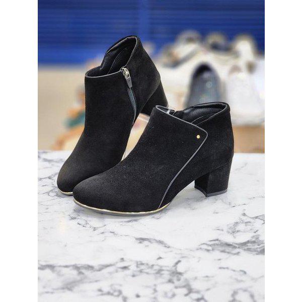 セーブゾーン05 女性5cmヒールスエードブーティ XZOAOWN428 (39923723) 10,690円