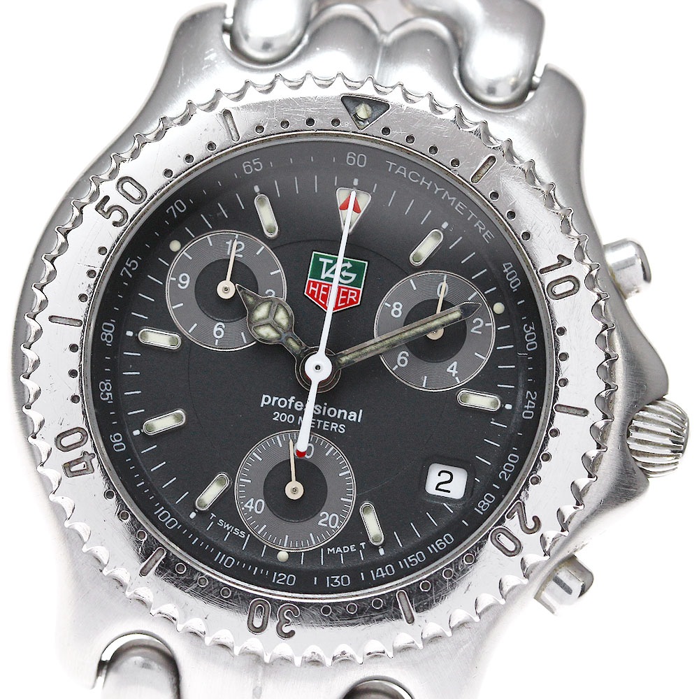 タグホイヤー TAG HEUER CG1110-1 セル クロノグラフ デイト クォーツ メンズ _823555【中古】