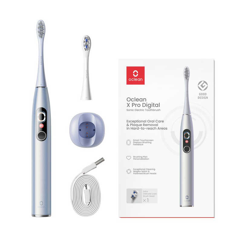 OCLEAN　Oclean X Pro Digital 音波電動歯ブラシ シルバー　Y2076SIL