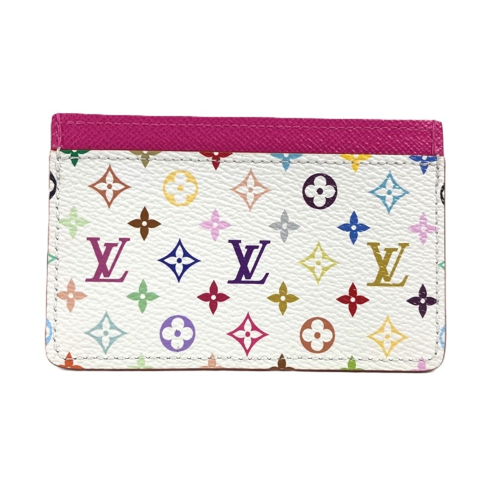 カードケース M13403 ポルト カルト・サーンプル モノグラムマルチカラー 村上隆 名刺入れ パスケース モノグラムマルチカラーキャンバス マルチカラー ホワイト