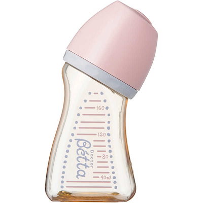 他サイト： ズームティー　Dr.Betta(ドクターベッタ) 哺乳びん ブレイン 広口 ベビーピンク (160ml)の商品画像