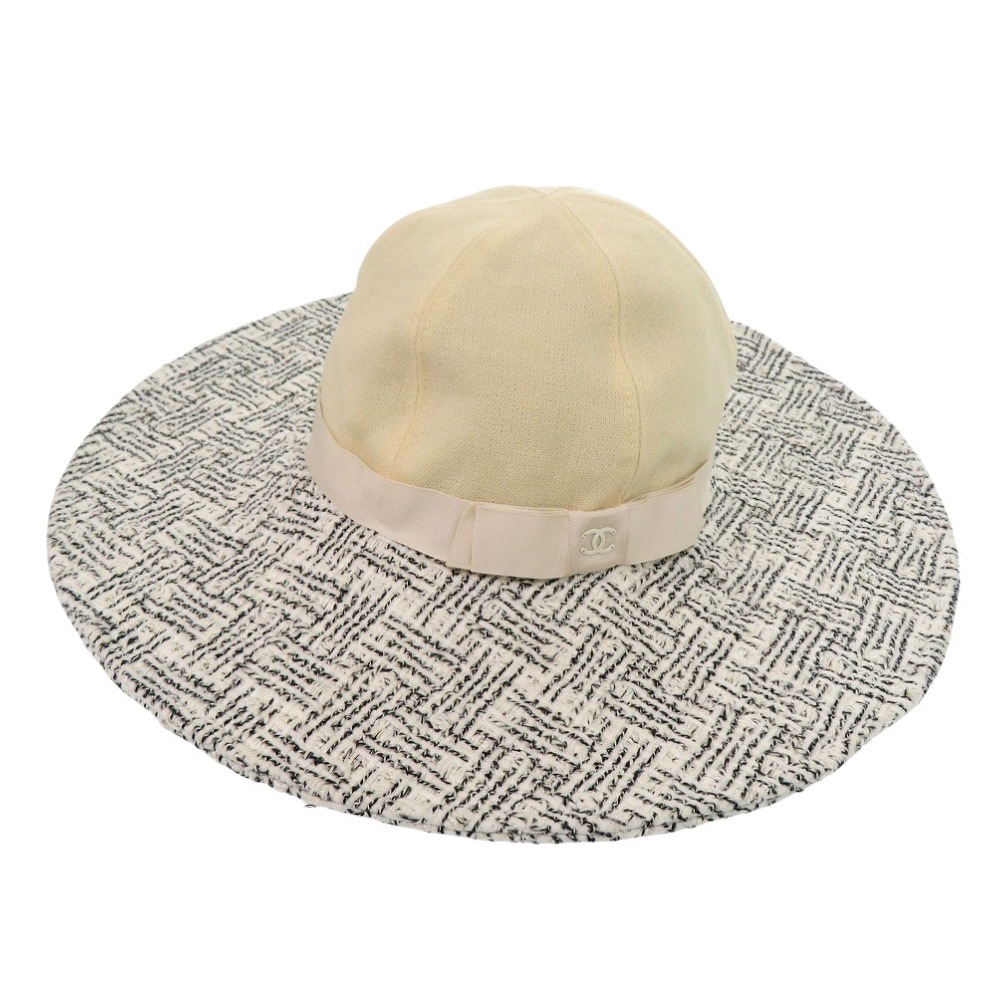 美品 帽子 コットン/ツイード アイボリー 1591【中古】 レディース 35,750円