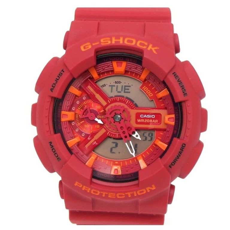 カシオ Casio メンズウォッチ 腕時計 G-SHOCK GA-110AC-4AJF 赤(67724)