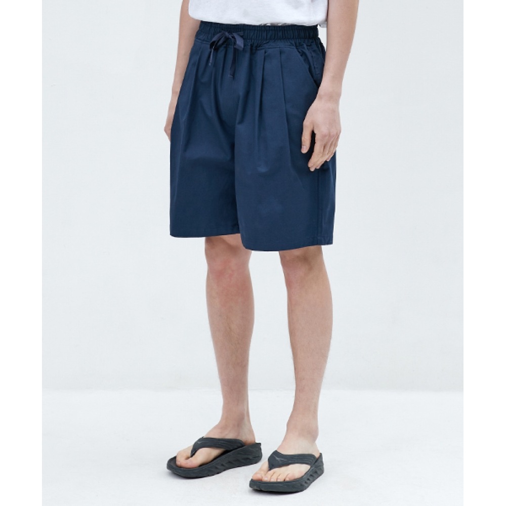 MINIMALPROJECTピンタックワイドハーフパンツMSP108 [NAVY]