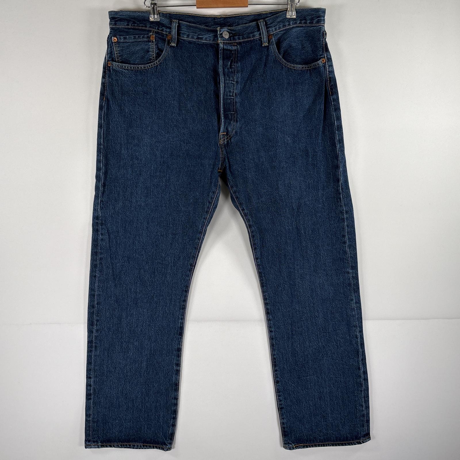 古着 デニムパンツ 501 ストレート ジーパン ボタンフライ ジーンズ 5ポケット 大きいサイズ w40 L30 ブルー メンズ