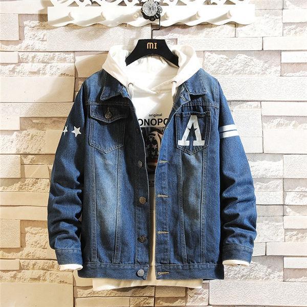 品質いいな品デニムジャケットメンズジージャンGジャンデニムかっこいいアメカジジャケットトップスお兄おしゃれ人気春秋