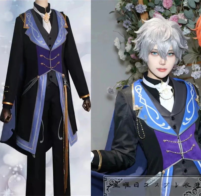 104ES あんさんぶるスターズ 追憶セレクション チェックメイト 孤独な玉座 月永レオ 瀬名泉 鳴上嵐 コスプレ衣装 コスチューム ハロウィン 変装 仮装