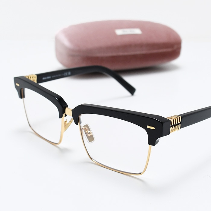 アイウェア ランウェイ サングラス MU 10ZS レディース ブラック アセテート ロゴ メタル UVカット