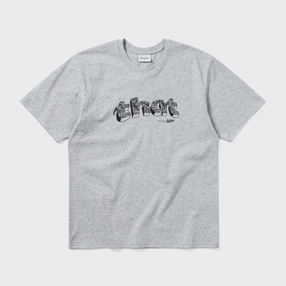 ディス・イズ・ネヴァー・ザットヴィレッジTシャツヘザーグレー