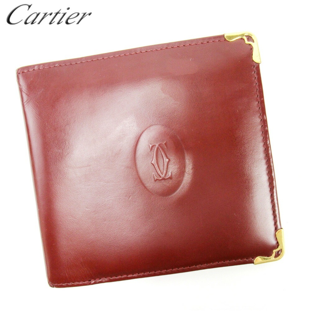 二つ折り 財布 マストライン ボルドー 中古 13,556円