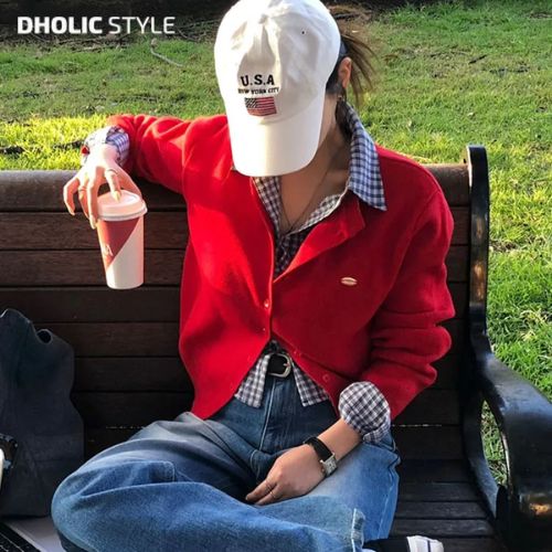 メタリックチャームラウンドカーディガン・p684244