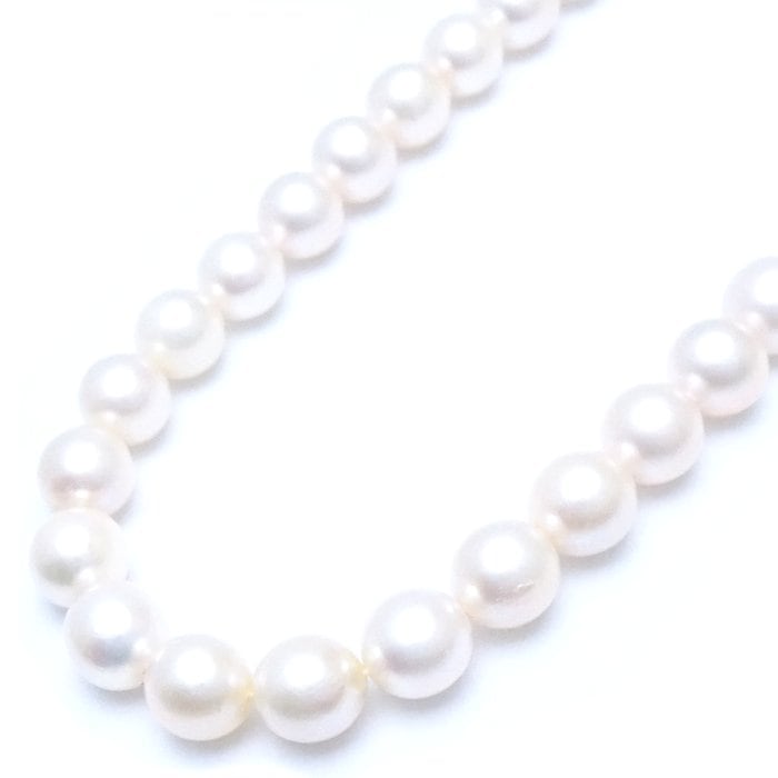 パール ネックレス あこや真珠6.5～7ミリ 43cm シルバー/75841【中古】
