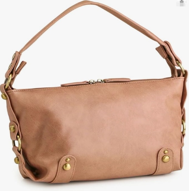 ピンクアンティーク調 2way ショルダーバッグ レディース