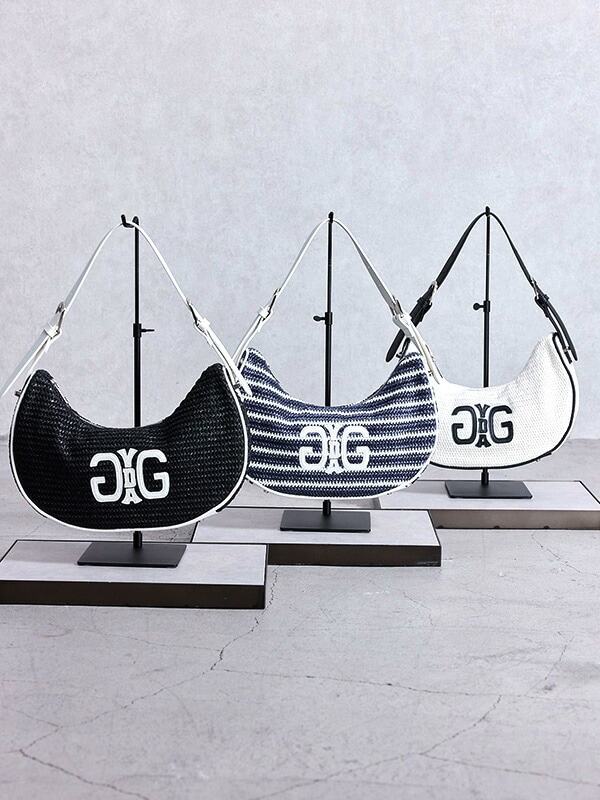 GYDA ジェイダ バッグ レディース おしゃれ かわいい ブランド トートバッグ Symmetry GYDA サークル BAG わらバッグ カゴ ロゴ 072531945901