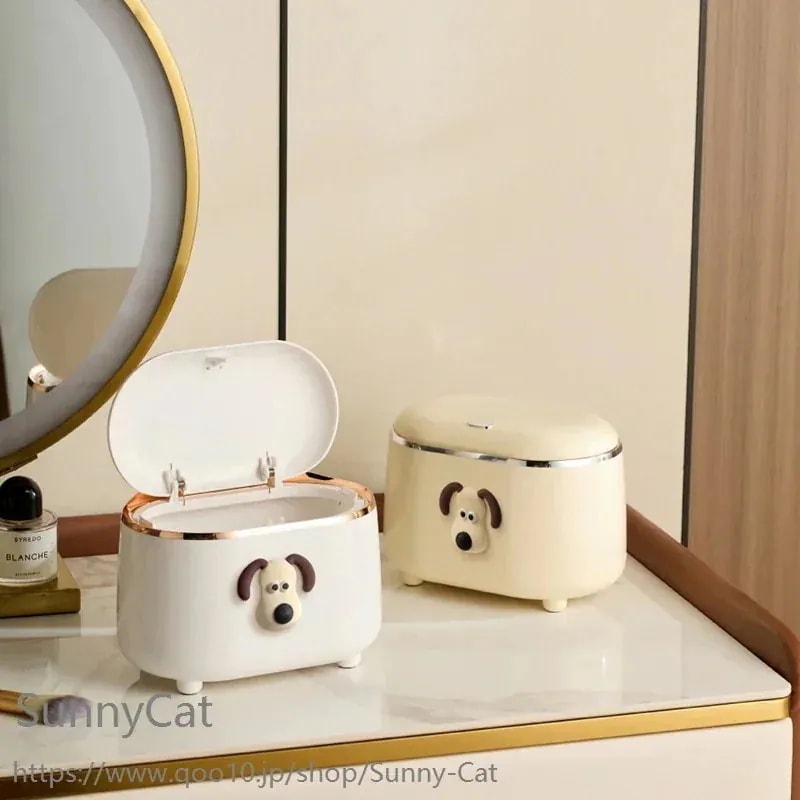 【団体購入価格（10個）】グルミット ゴミ箱 ふた付き 卓上ゴミ箱 分別 ゴミ箱 おしゃれ 袋隠し式 キッチン リビング 卓上 屑入れ ミニ ダストボックス 小物入れ 収納 多機能 収納ボックス イン