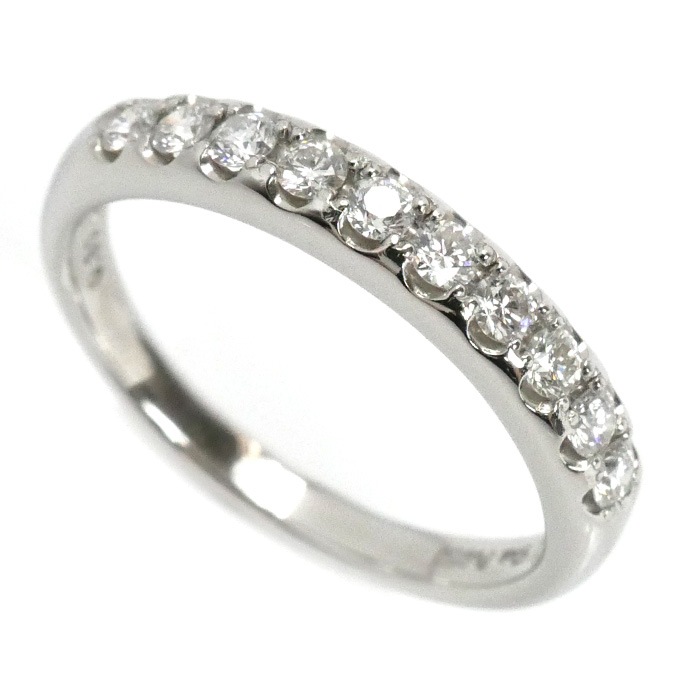 STAR JEWELRY スタージュエリー Pt950プラチナ ダイヤ リング・指輪 ダイヤモンド0.30ct 12号 3.7g レディース 中古 美品