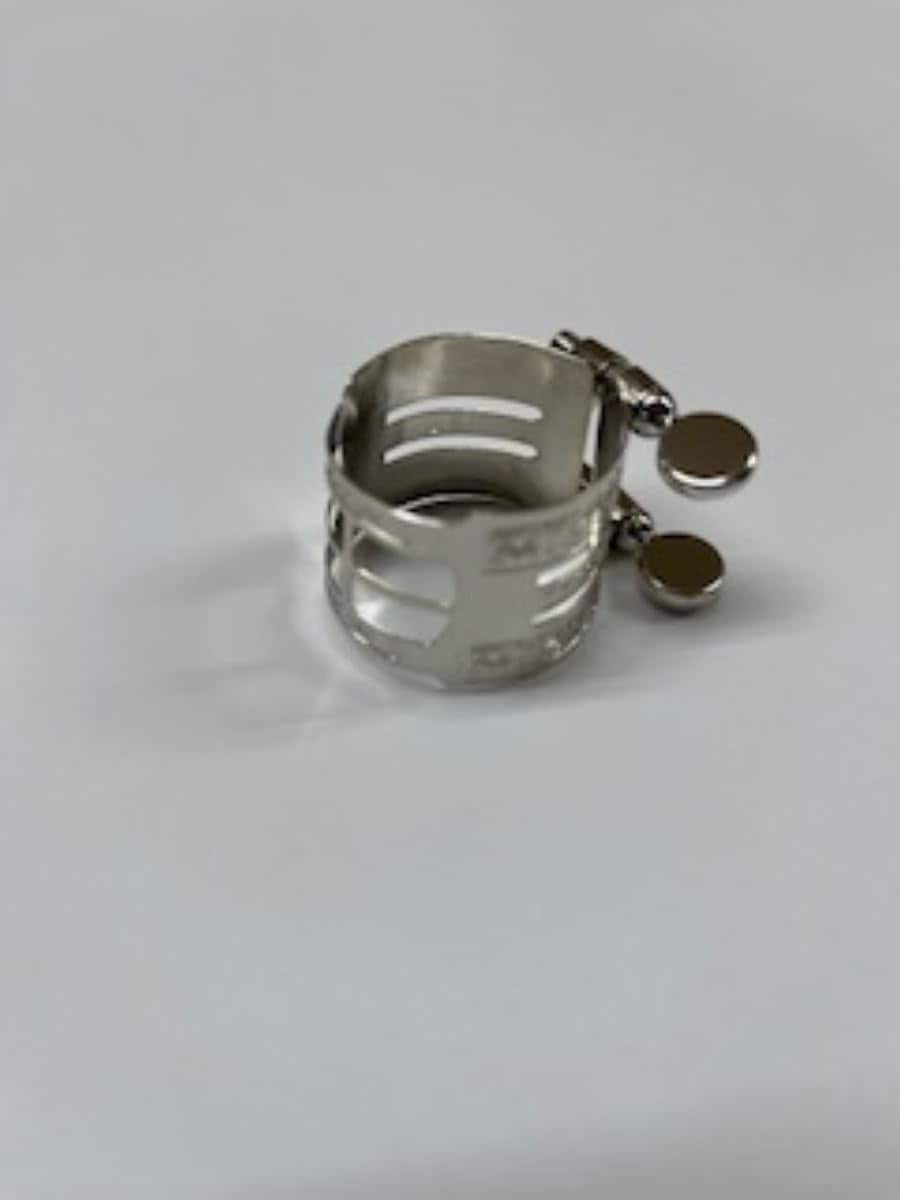 BAY (ベイ) リガチャー スタンダード ロジウムメッキ 逆締め 2つネジ テナー サクソフォーン 用