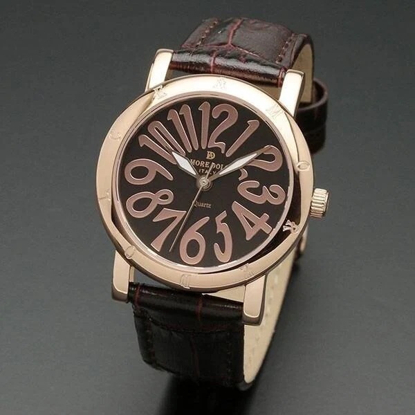 取寄品 正規品 AMORE DOLCE 腕時計 AD18303-PGBR/BR ラウンド