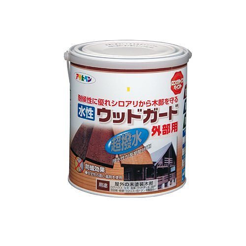 （まとめ買い）水性ウッドガード外部用 マホガニー 1.6L [x3缶セット]