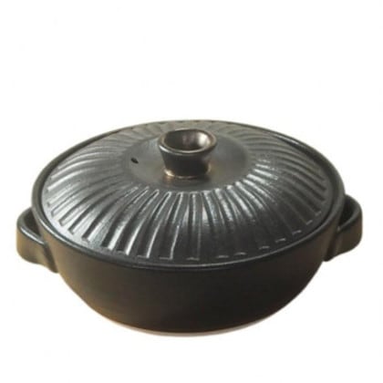 M1450 華彫り 8号IH土鍋 萬古焼