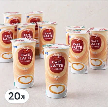 毎日 カフェラテ マイルド 220ml x 20個