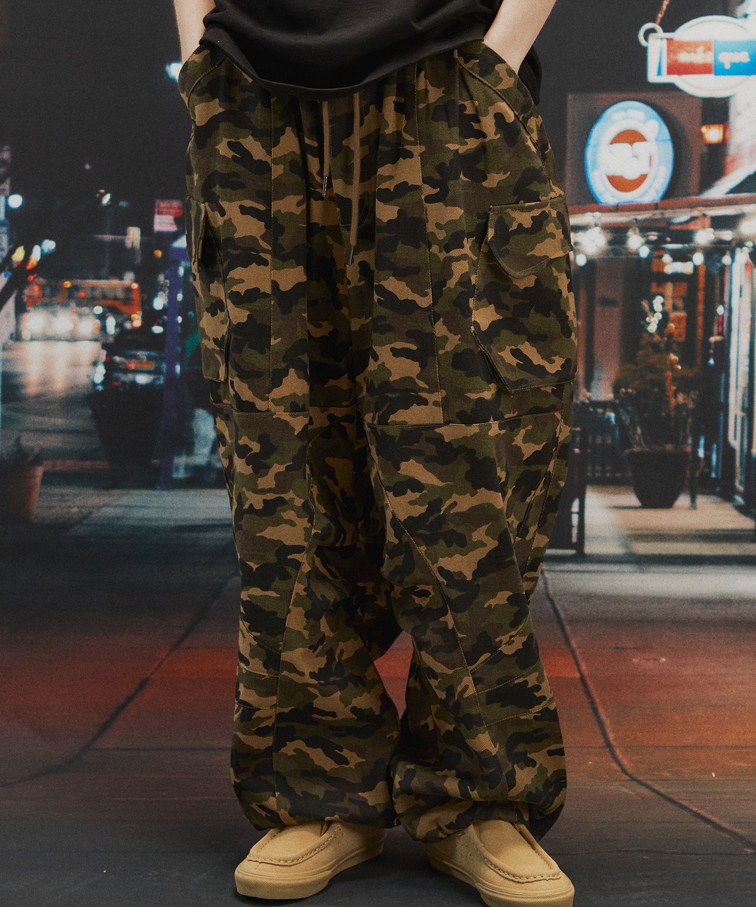 【CPGN】ASSASSIN WIDE CARGO PANTS CAMO