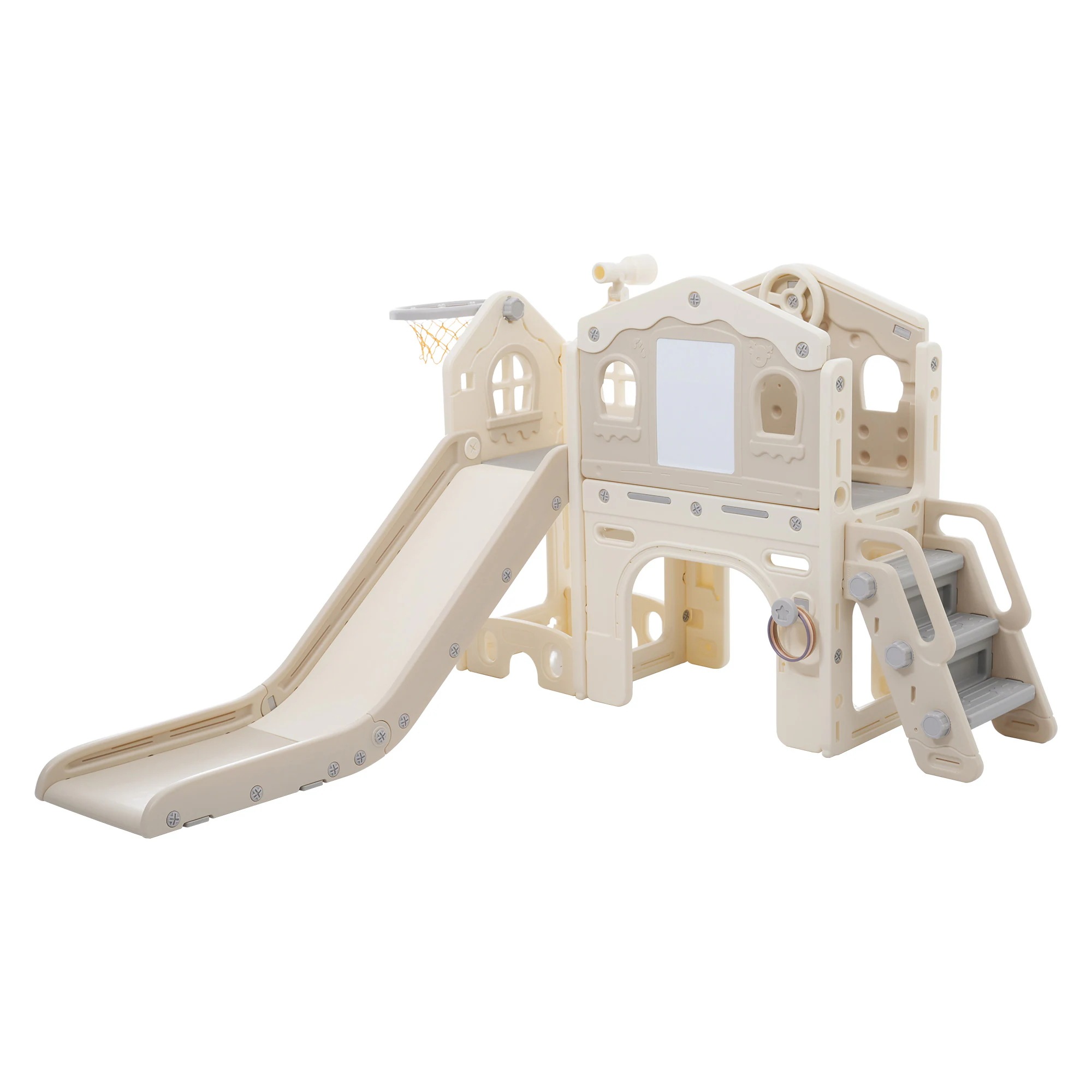 【国内即発送/無料配達】滑り台 すべり台 お絵描きボード 遊具 室内 折りたたみ可能 組立簡単 室内遊具 大型遊具 すべりだい スウィング キッズパーク バスケットゴール 屋内 家庭用 キッズ 男の子