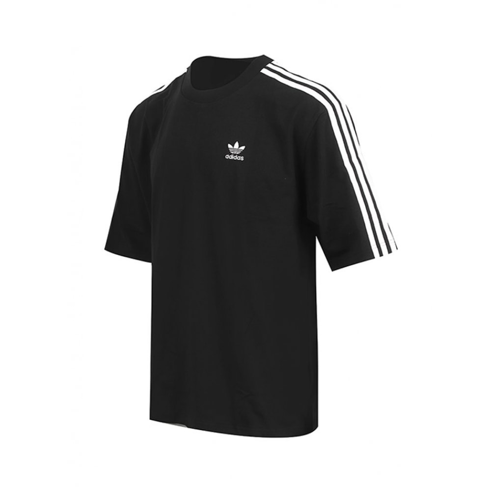 アディダスショートスリーブ T シャツオーバーサイズ 3 ストライプ t シャツ