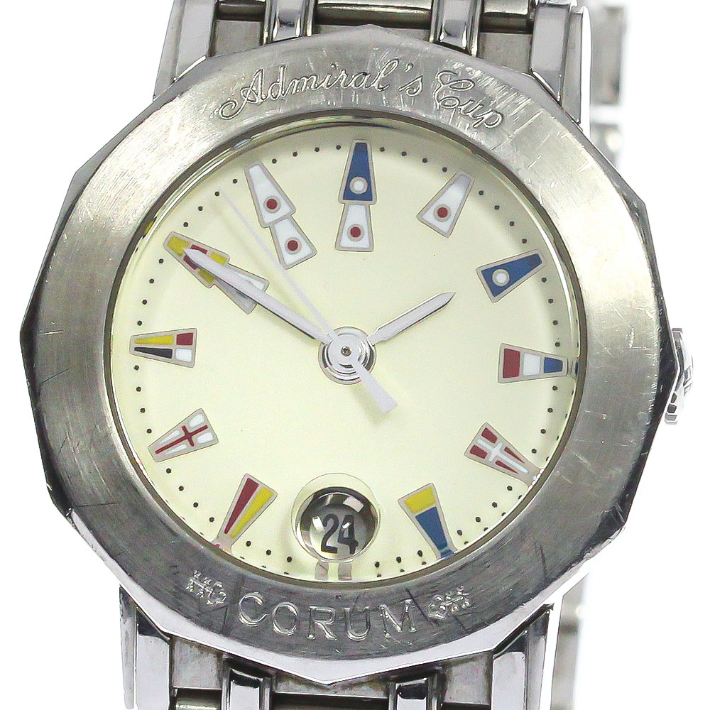 コルム CORUM 39.130.20.V585 アドミラルズカップ デイト クォーツ レディース _776640【中古】 25,900円