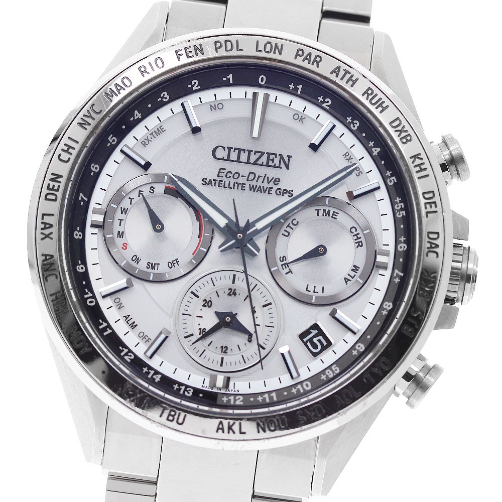 シチズン CITIZEN CC4010-80A/F950-T026656 アテッサ エコドライブ GPS ソーラー電波 メンズ 箱・保証書付き_959771【中古】