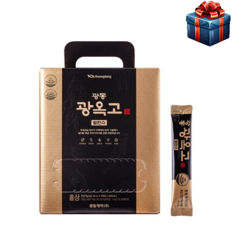 [Bestプレゼントセット] グァンオクゴ バランス 10ml x 100包 韓国人気栄養剤 紅参スティック プレゼントセット 両親へのプレゼント 6年根紅参 免疫力 健康 ギフト 疲労改善 ジンセノ