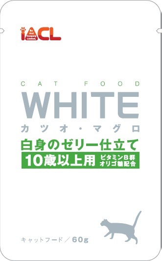 （まとめ買い）イトウ&カンパニーリミテッド WHITE カツオ/マグロ 白身のゼリー仕立て 10歳以上用 60g [x42]