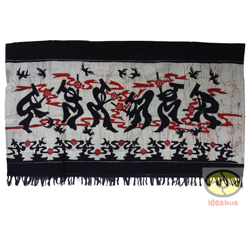 Chinese Folk Art Handmade Wall Decor Hanging Batik Tapestry Hmong Lusheng Dance Reed-pipe Instrument
