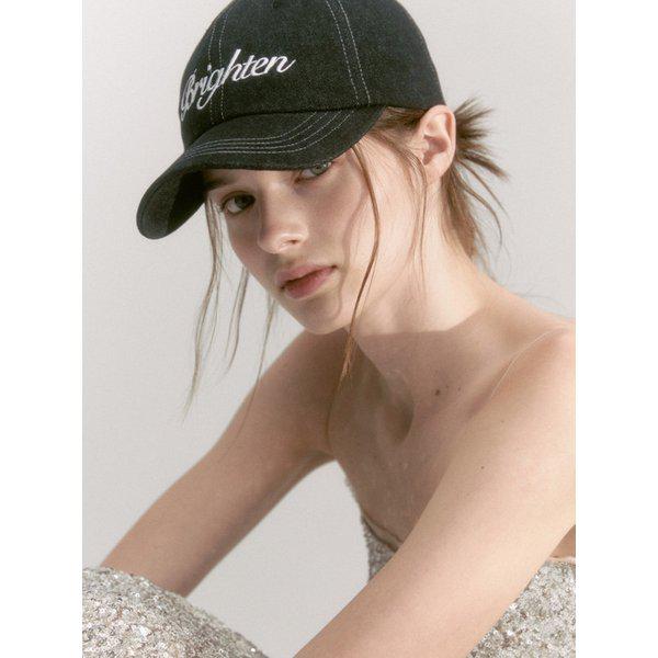 デニム ムーンレス ブラック ボール キャップ