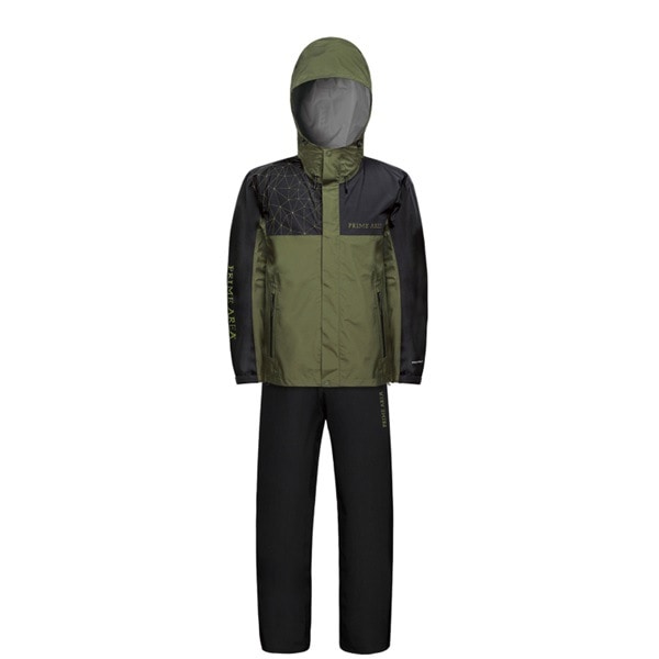 マルキュー レインウェア スタンダードレインスーツ PA-01 オリーブ S