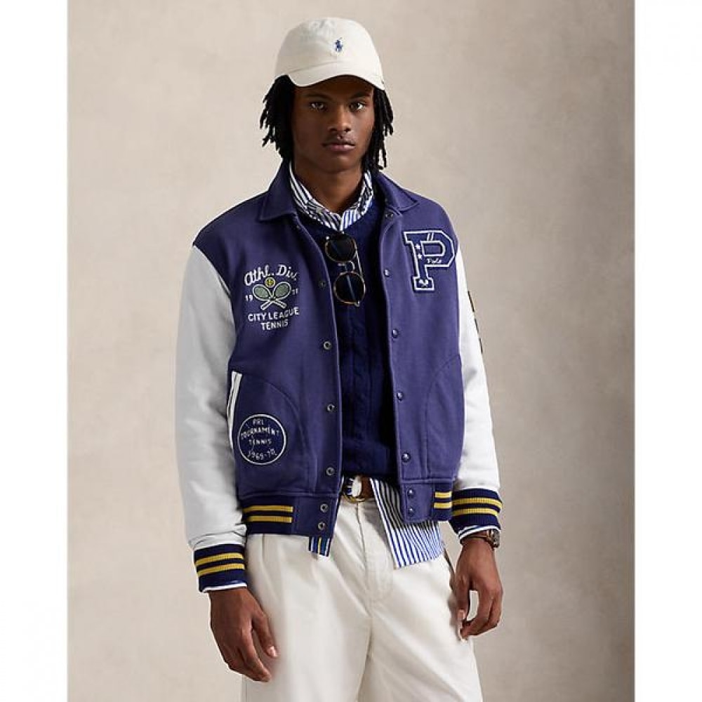 ポロ ラルフ ローレン メンズ フリース レターマン ジャケット MNPOKNI16824306400