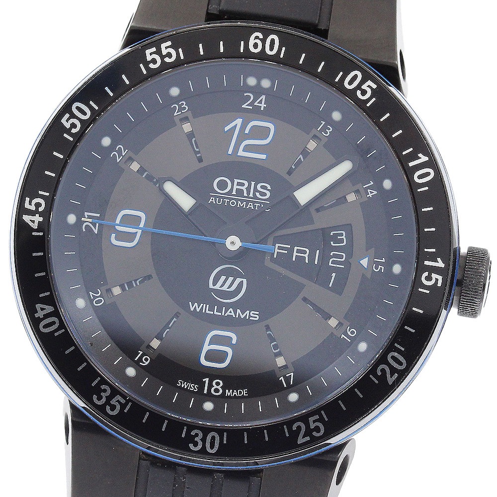 オリス ORIS 01 735 7634 4765-07 4 24 44BNE ウィリアムズ F1チーム デイデイト 自動巻き メンズ 保証書付き_953412【中古】