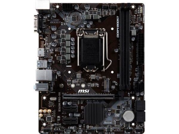 MSI PRO B365M PRO-VH LGA 1151 (300 Series) Intel B365 SATA 6Gb/s Micro ATX Intel Motherboard