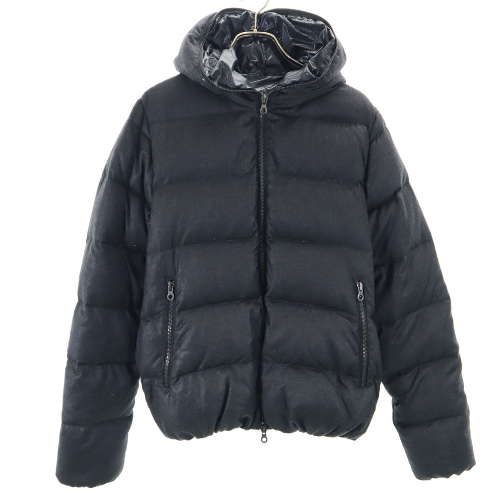 長袖 ダウンジャケット 42 グレー系 フード レディース