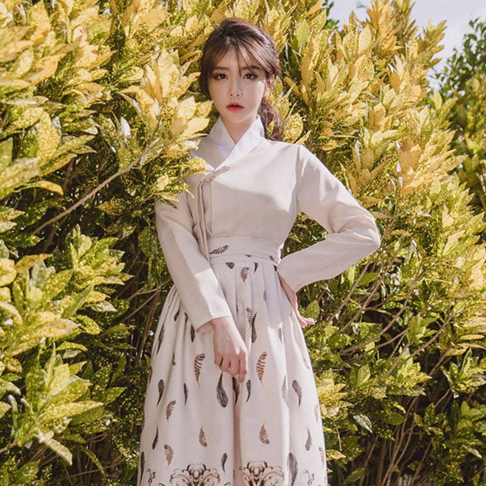 生活韓服セット モクレン画 チョゴリ+桜は ウエストスカート 桜旅行ver.